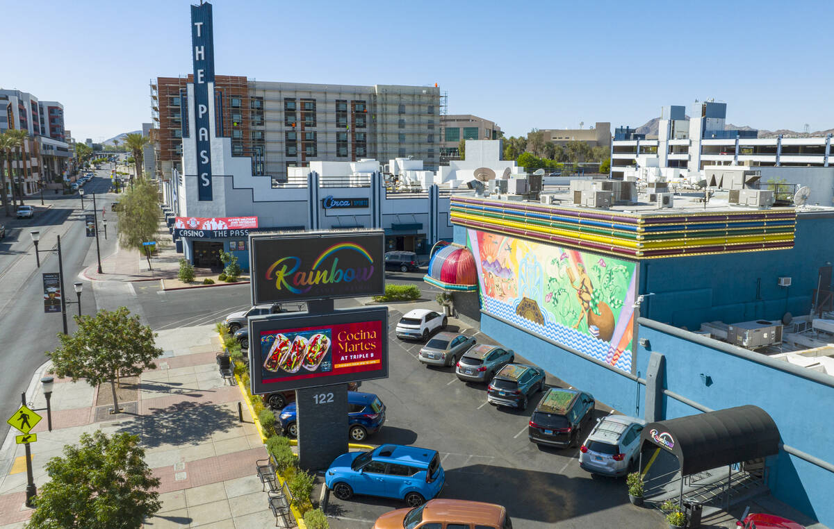 The Pass Casino, left, and the Rainbow Club and Casino in the Water Street District of downtown ...