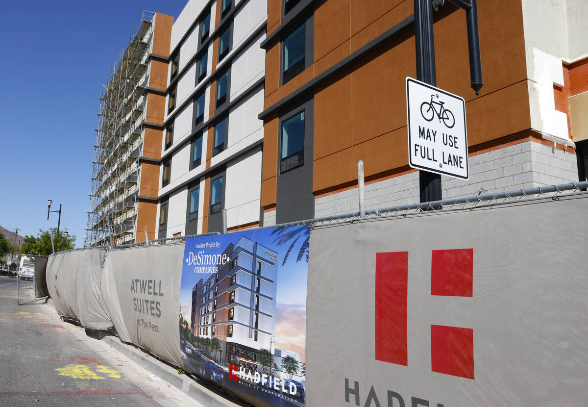 Construction is underway at the Atwell Suites hotel in the Water Street District of downtown He ...