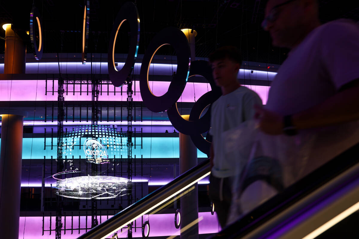 The NHL hockey draft at Sphere on Saturday, June 29, 2024, in Las Vegas. (Ellen Schmidt/Las Veg ...