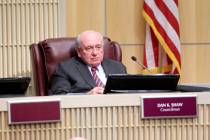 Henderson City Councilman Dan Shaw during a council meeting at City Hall Tuesday, Jan. 2, 2018. ...