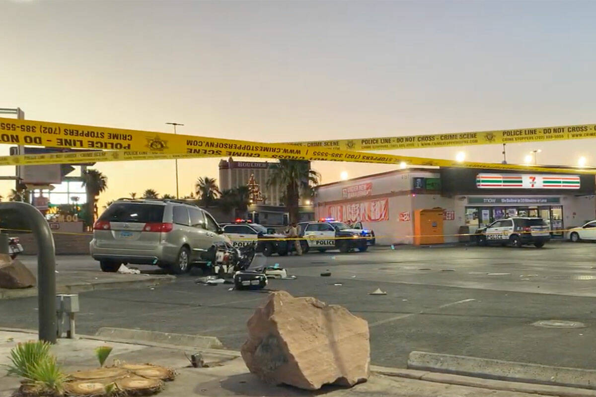 A Metropolitan Police Department officer and another person were seriously injured after a vehi ...