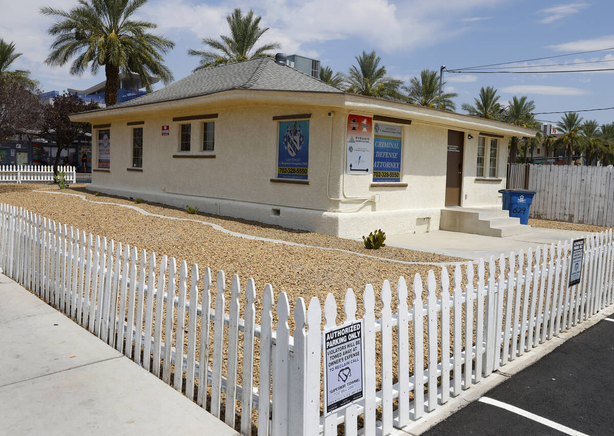 Historic home at 629 S Casino Center Blvd., is pictured, on Thursday, July 11, 2024, in downtow ...
