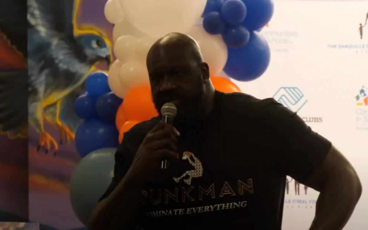 Shaq speaks on new youth facility coming to Las Vegas