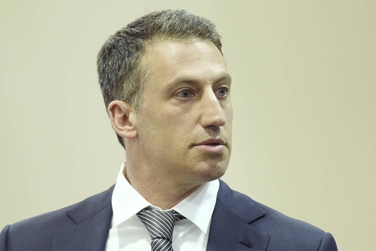 Attorney Alex Spiro looks on during actor Alec Baldwin's trial for involuntary manslaughter for ...