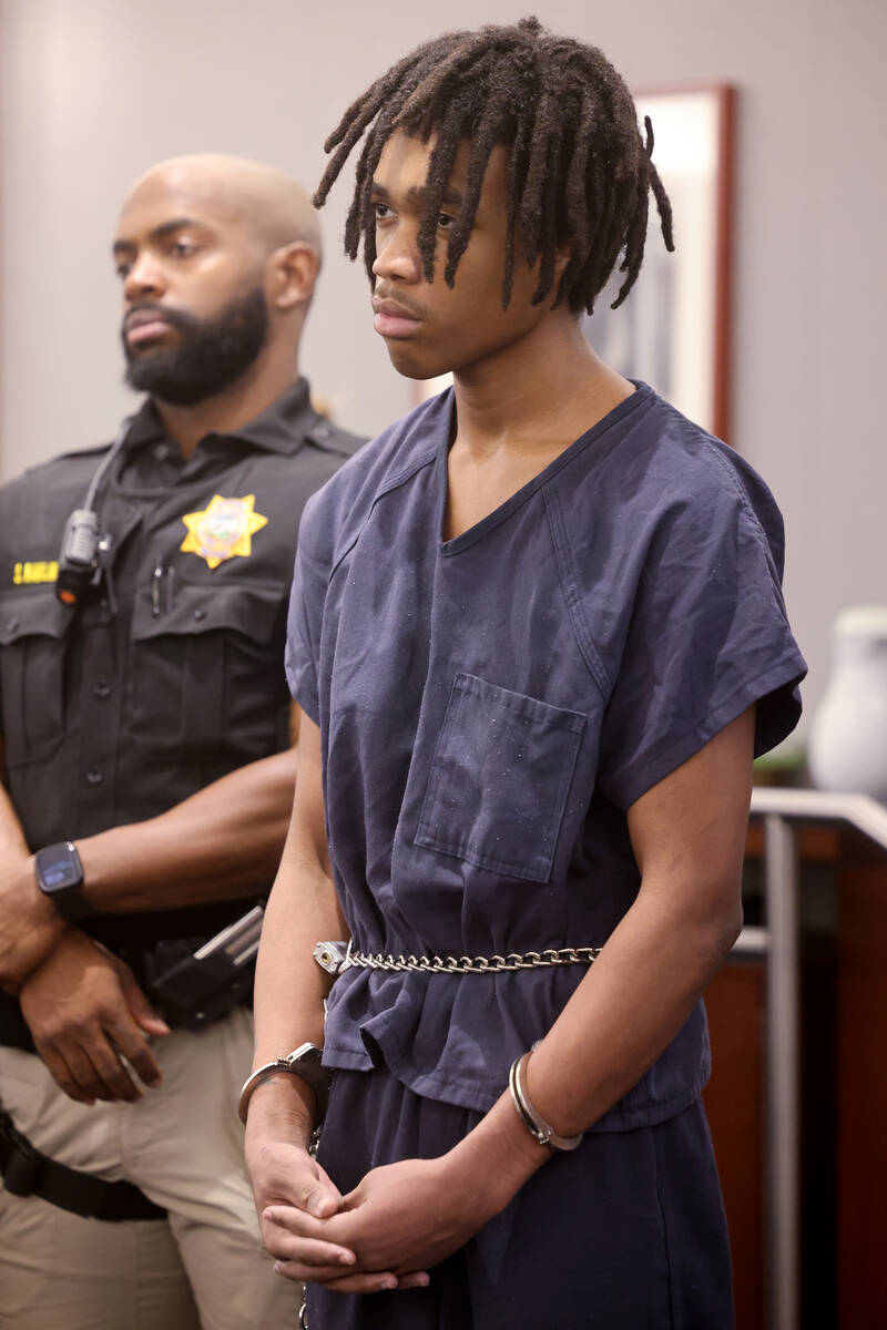 Jzamir Keys, 17, who with Jesus Ayala, 18, is accused of killing a former California police chi ...