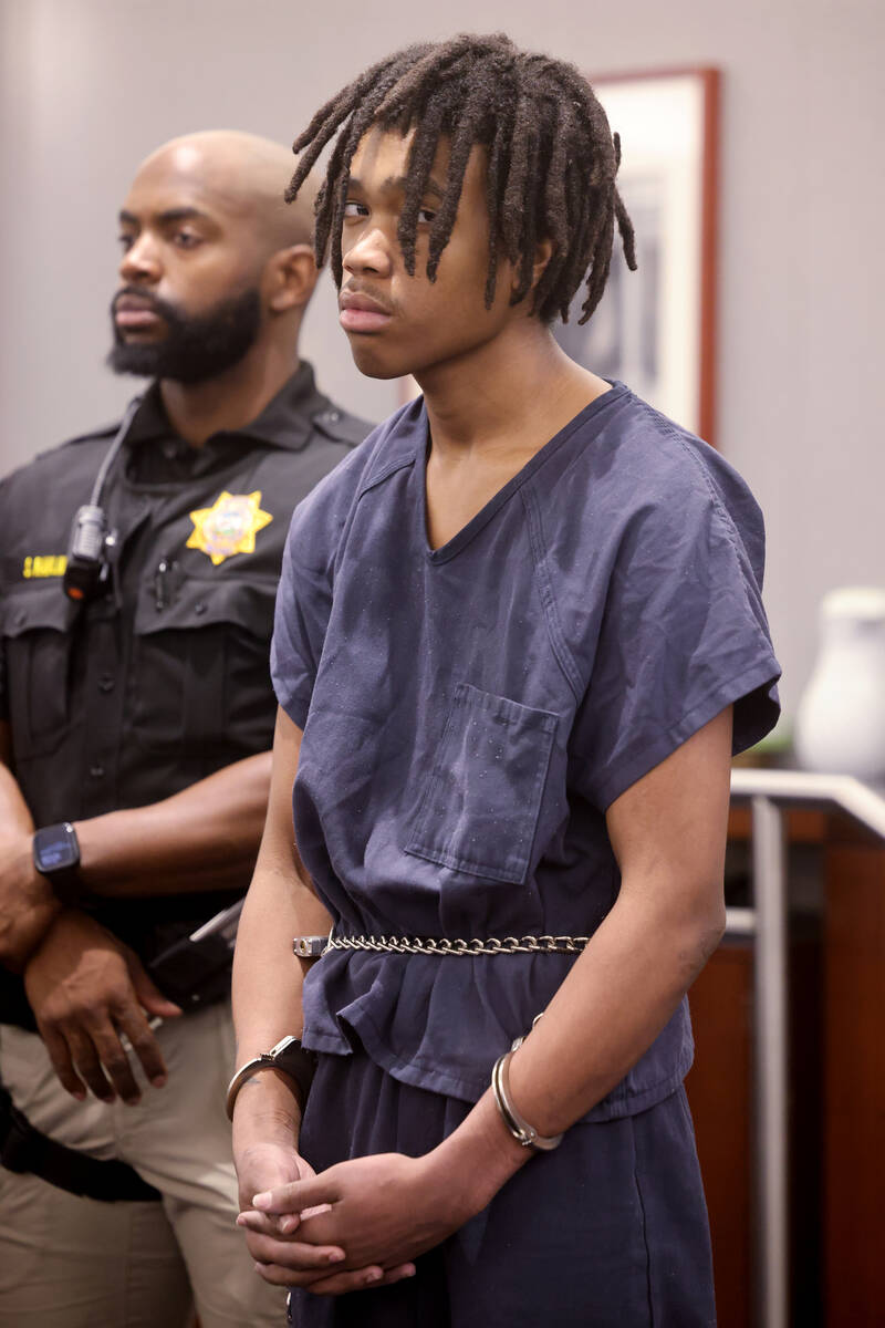 Jzamir Keys, 17, who with Jesus Ayala, 18, is accused of killing a former California police chi ...