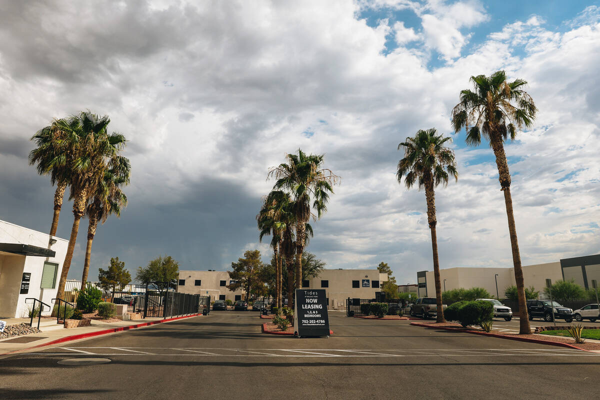 Tides at Walnut Park apartment complex is seen on Thursday, July 18, 2024, in Las Vegas. (Madel ...