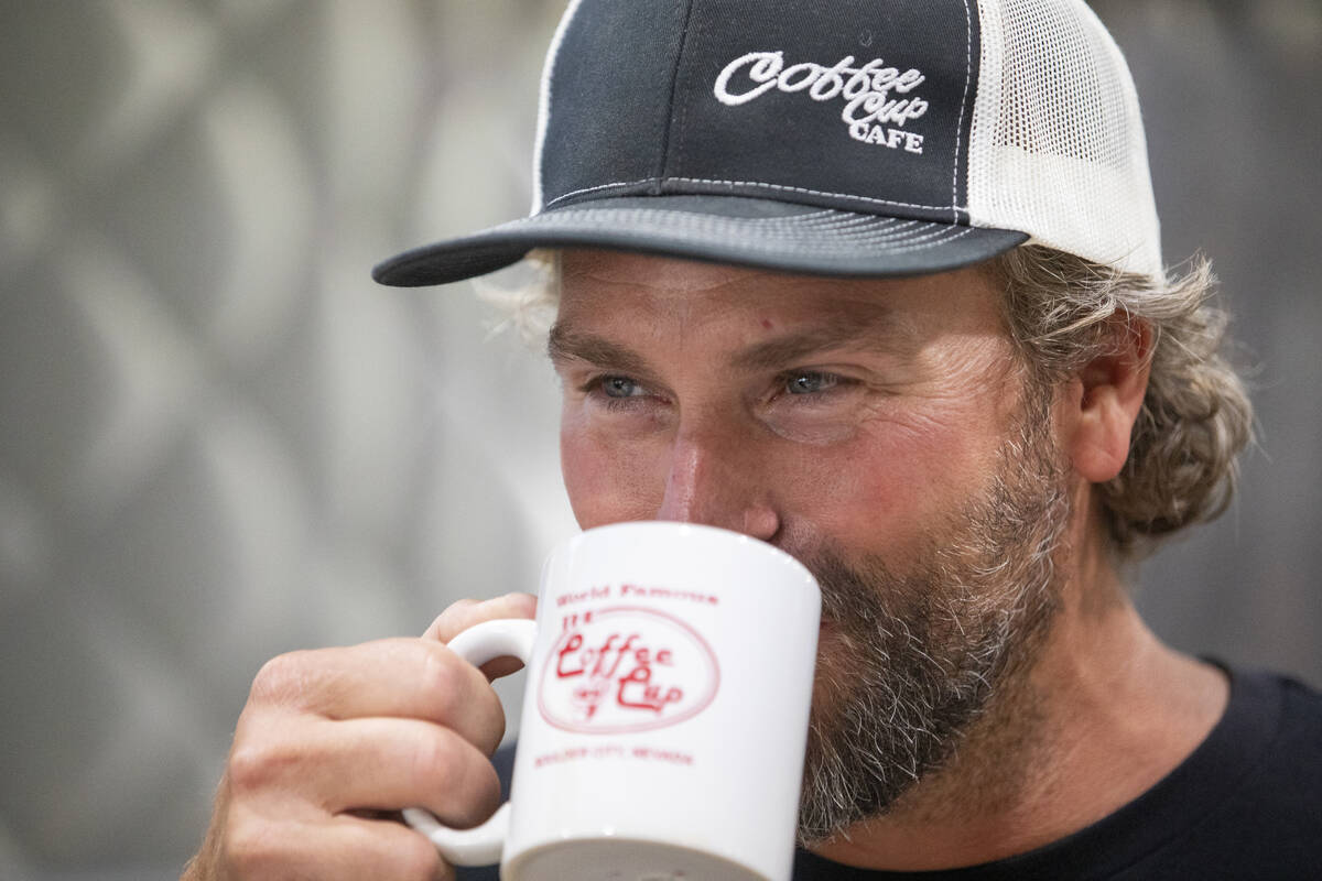 Co-owner Terry Stevens at The Coffee Cup Cafe, Friday, July 19, 2024, in Boulder City. (Daniel ...