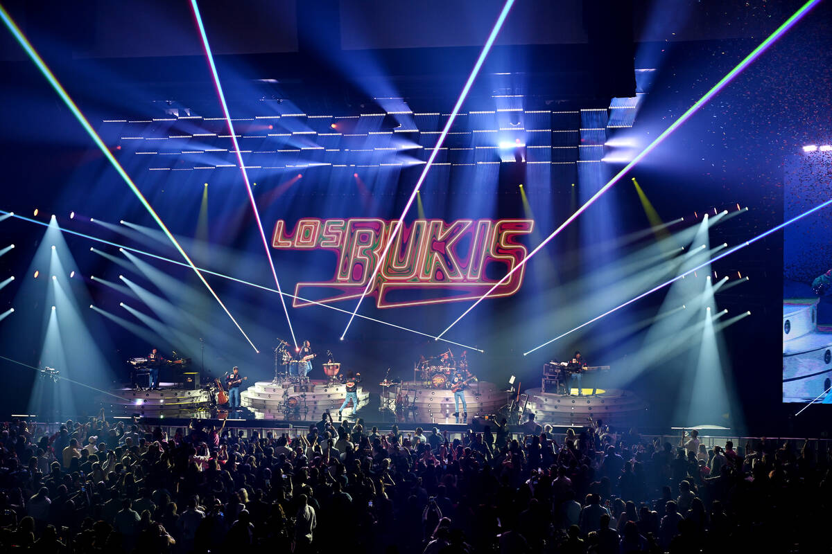 Los Bukis perform at the kick off Las Vegas' First All Spanish-Language Residency At Park MGM o ...