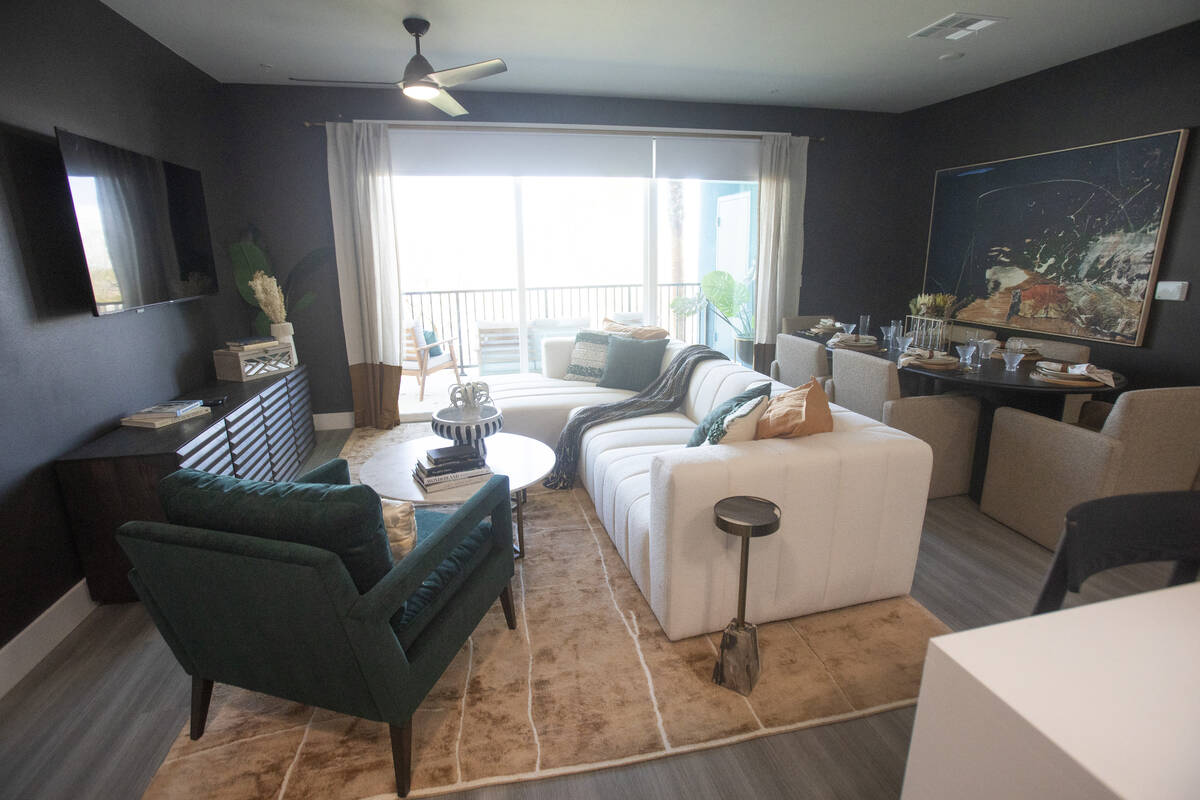 An apartment at Schulman Properties’ Ilumina on Raiders Way, Wednesday, July 17, 2024, in Hen ...