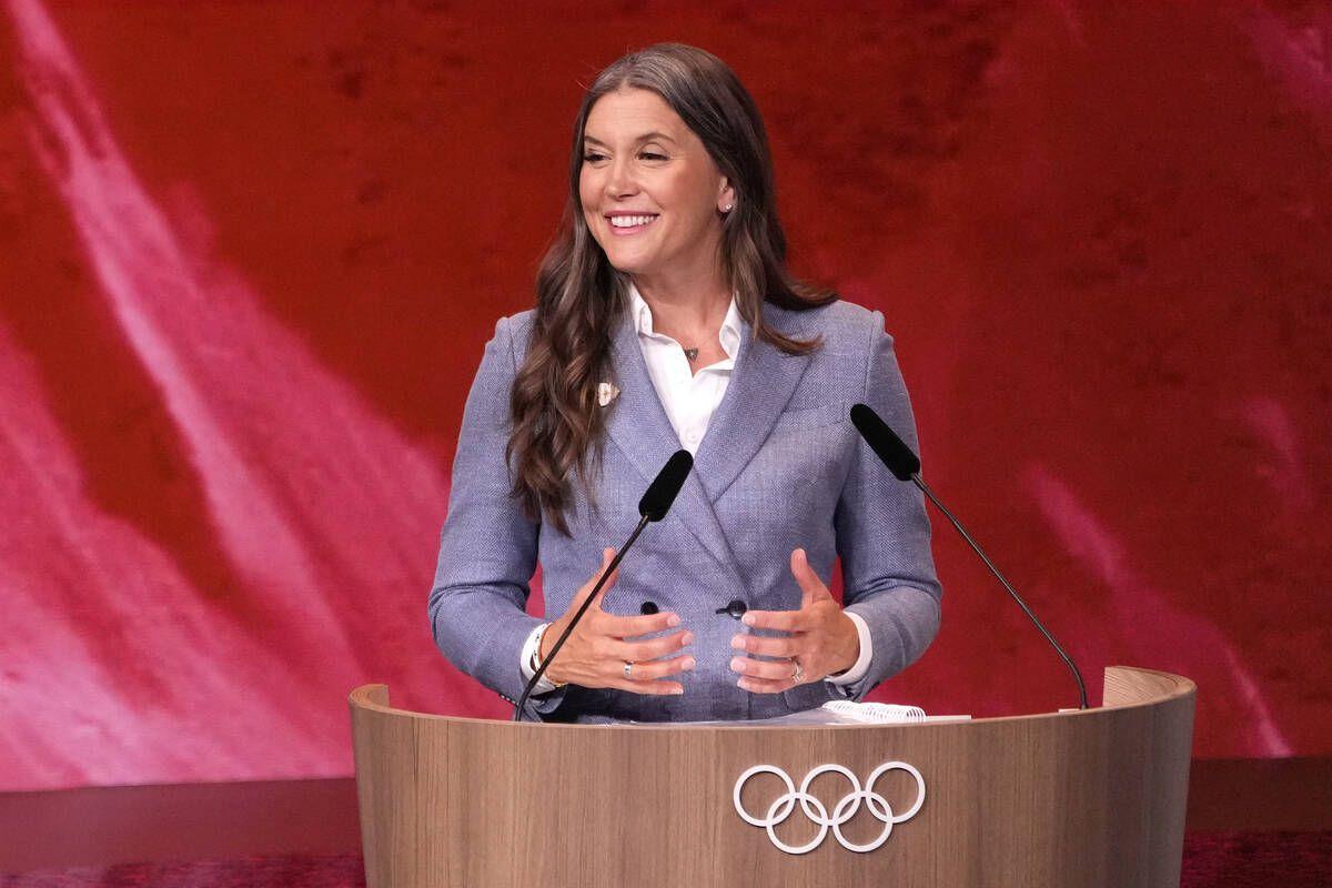 Salt Lake City Mayor Erin Mendenhall speaks about Salt Lake City's bid to host the 2034 Winter ...