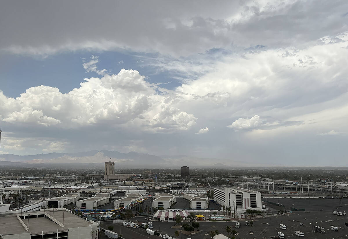 Monsoon conditions are a 20 percent chance on Thursday, July 25, 2024, according to the Nationa ...