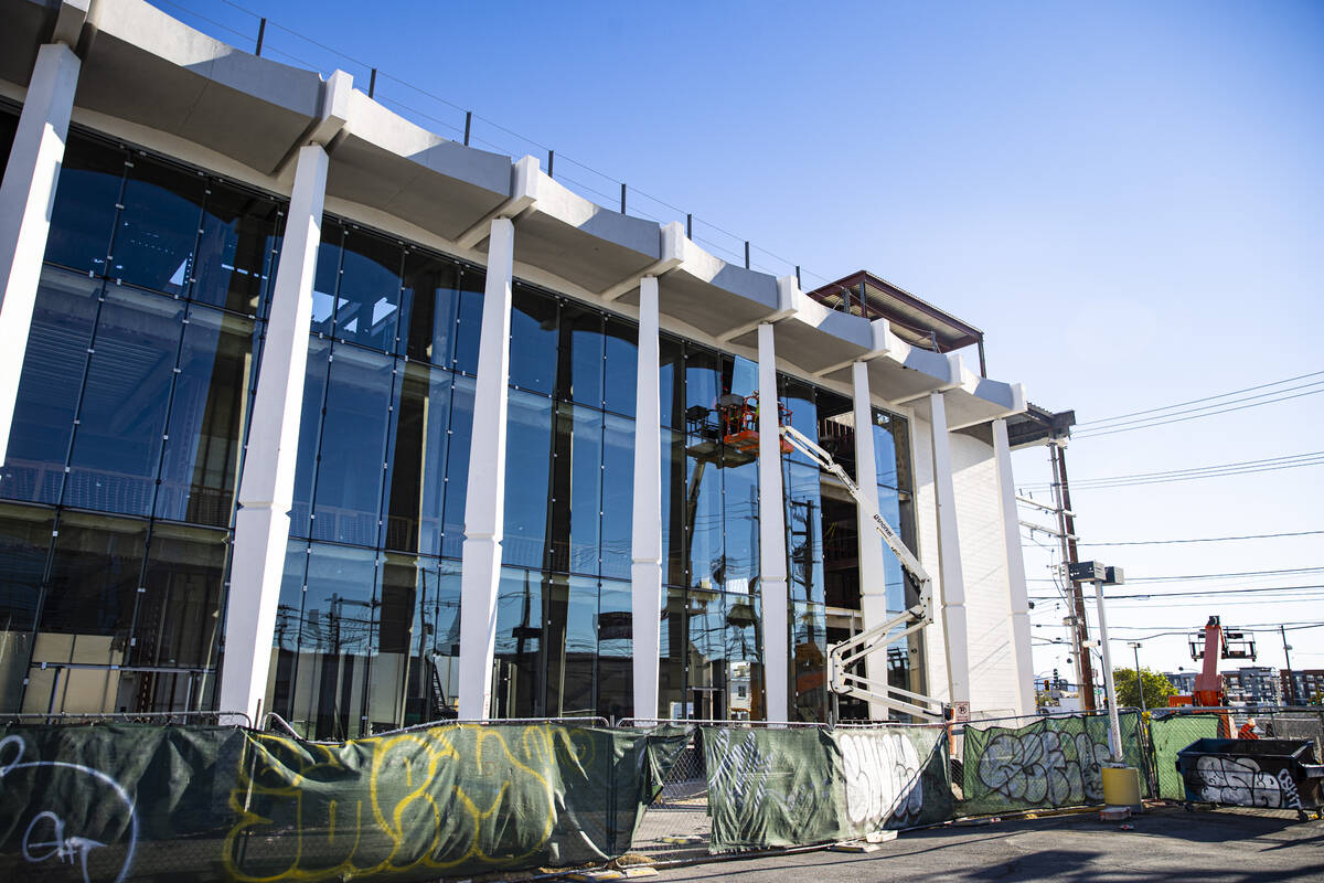 Dapper Companies conducts redevelopment construction at 201 Las Vegas Blvd. South in downtown L ...