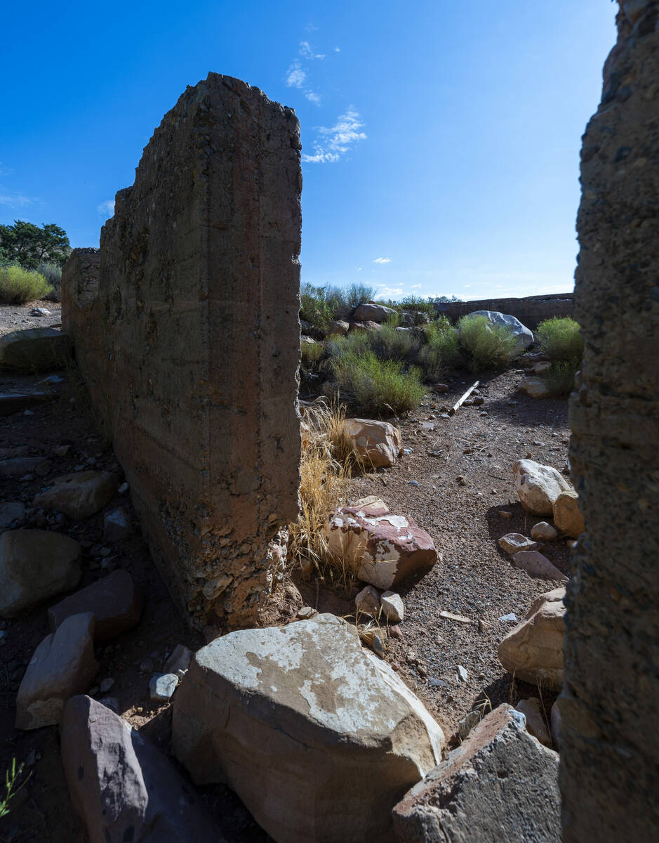 The foundation remains about the former Horace Wilson homestead off the Pine Creek Trail in the ...