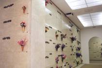 A mausoleum at Bunker Eden Vale Cemetary on North Las Vegas Boulevard. (File/Las Vegas Review-J ...