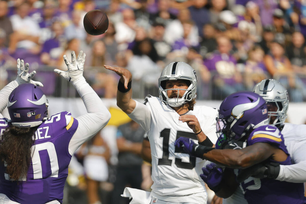 Raiders lose to Minnesota Vikings in NFL preseason opener Raiders