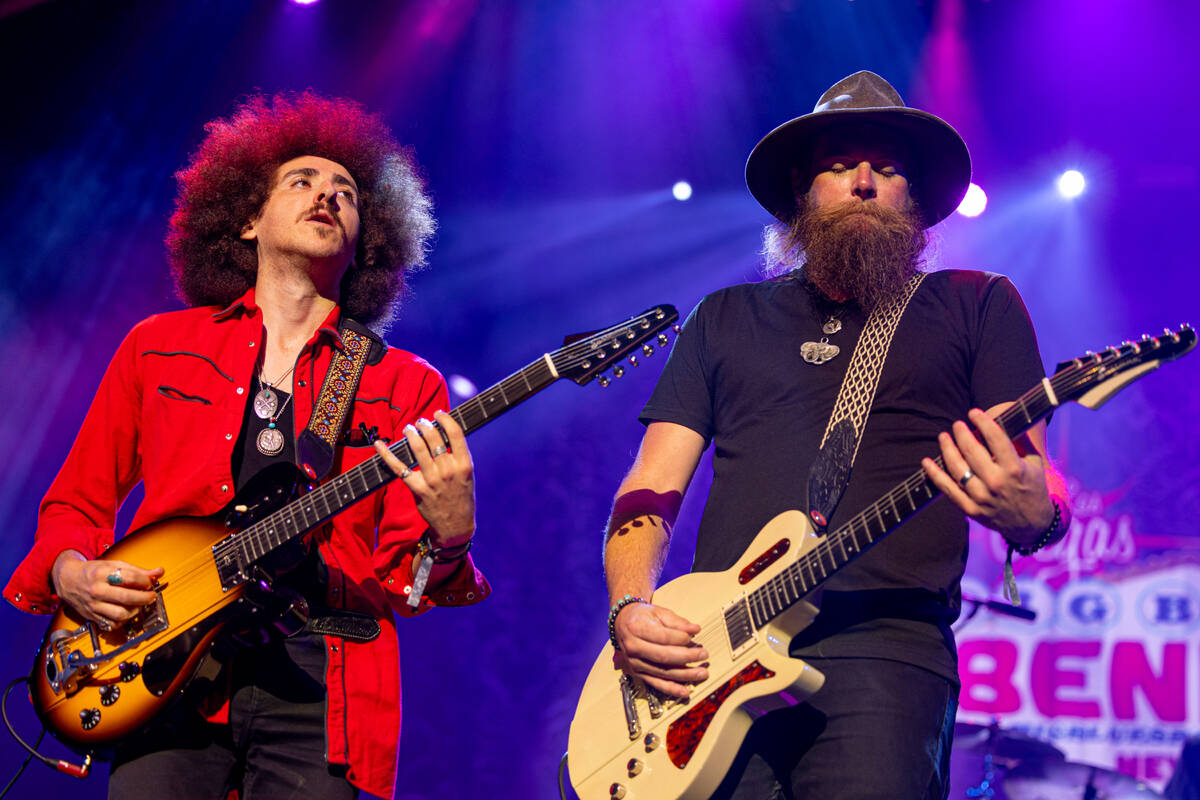 Robert Jon and The Wreck are shown during Big Blues Bender, held at Westgate Las Vegas from Sep ...