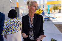 Sarah Popek, principal of Tate Elementary School, talks about the school on Tuesday, Sept. 24, ...