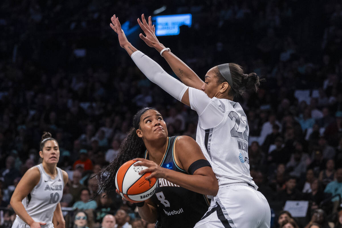 Aces coach Becky Hammon during the WNBA basketball second-round playoff game, Sunday, Sept. 29, ...