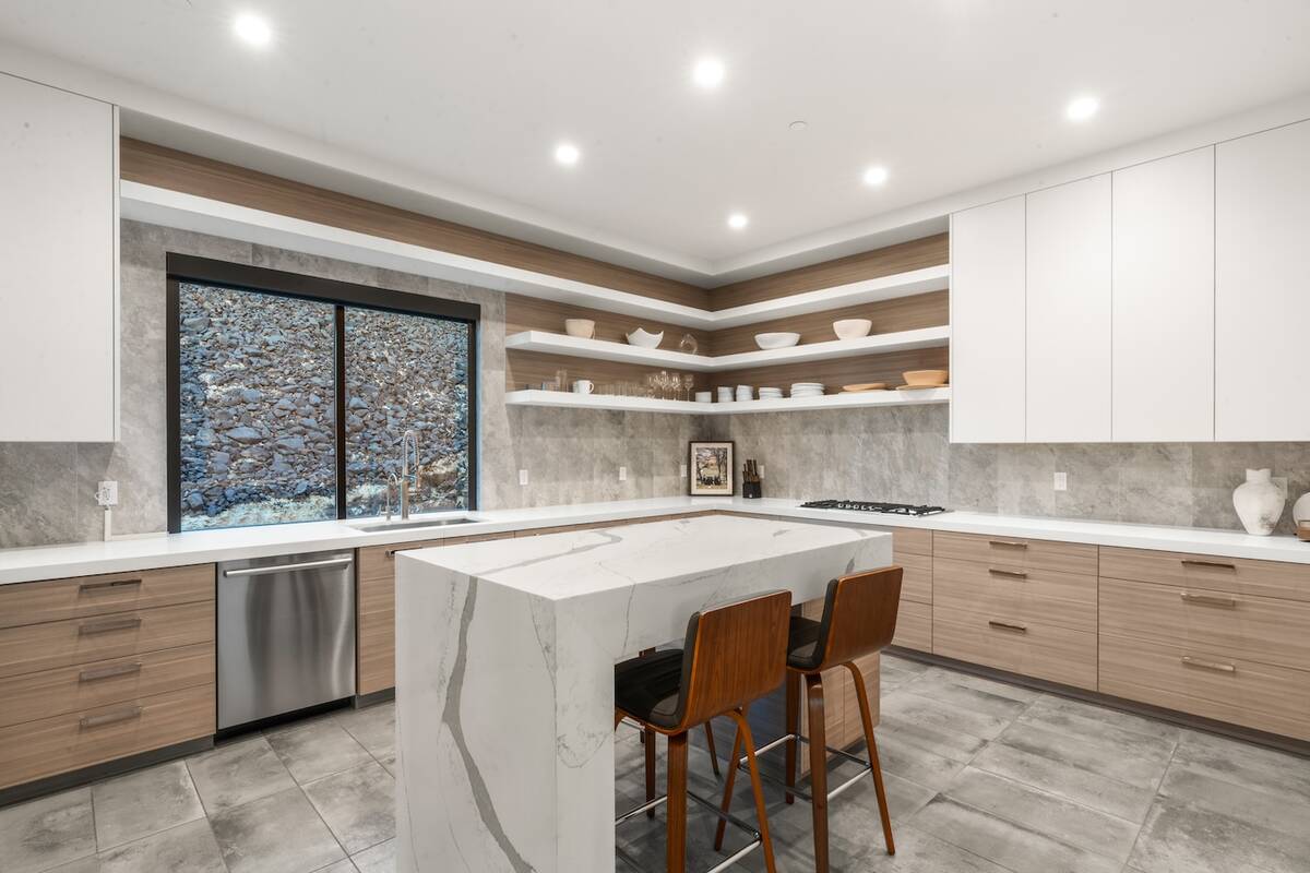 The kitchen is on the second floor. (huntington & ellis)