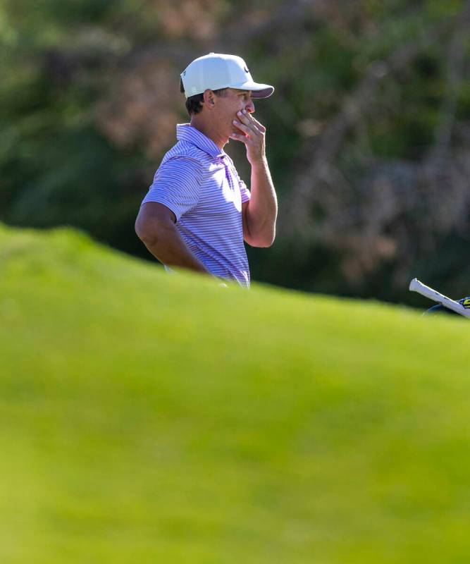 Cameron Champ considers a putt at hole #1 during the opening round of the Shriners Children's O ...