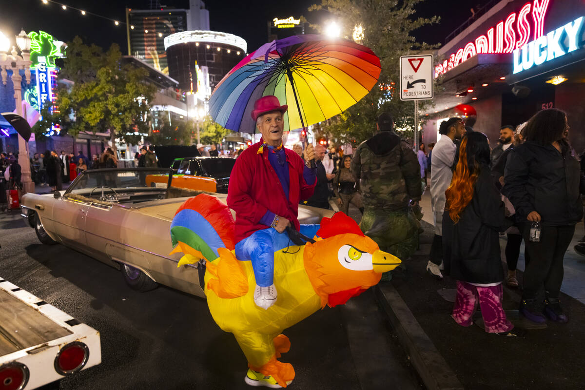 Halloween night on Fremont East in downtown Las Vegas Local Las Vegas