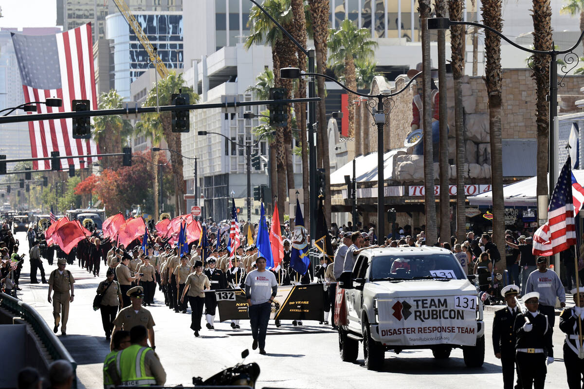 Veterans Day celebrated with parade in downtown Las Vegas Downtown
