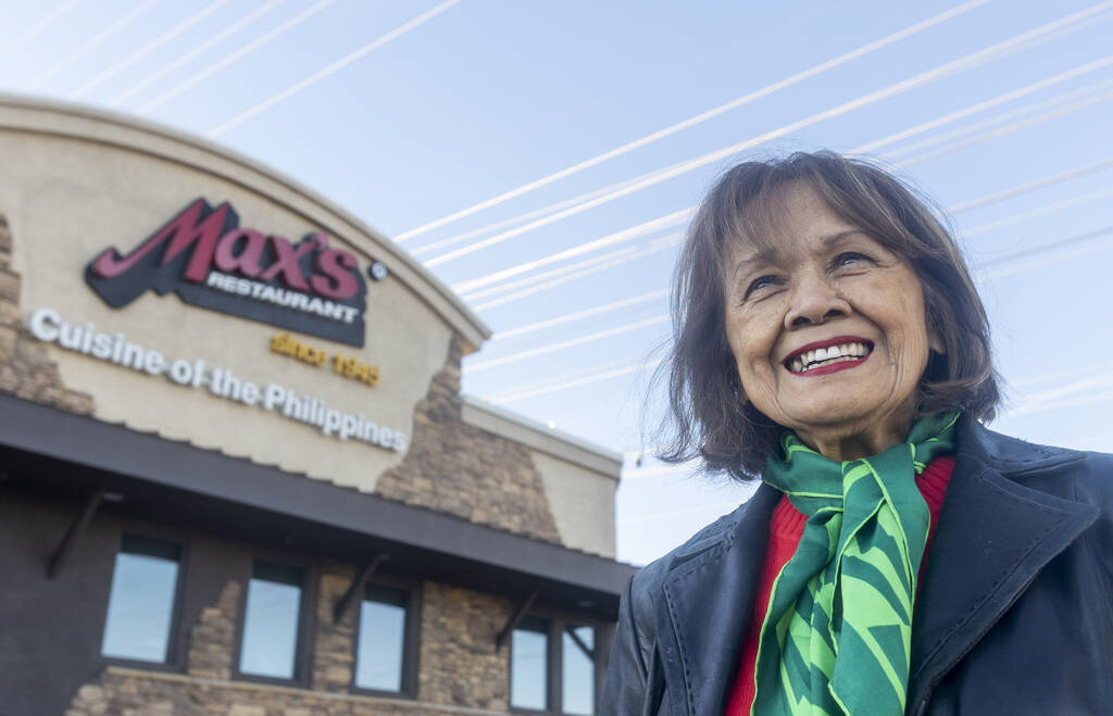 Filipino Town Las Vegas Inc. President Rozita Lee outside of Max's Restaurant, Wednesday, Nov. ...