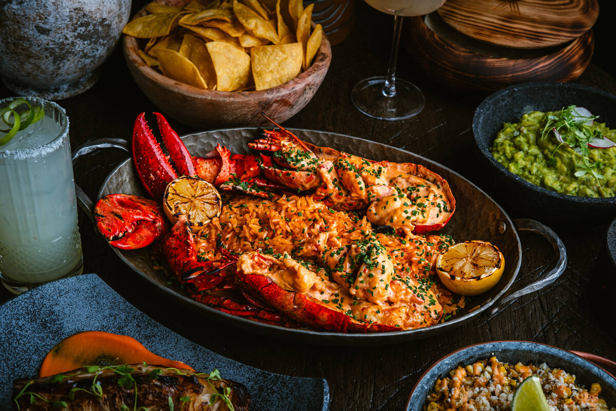 A 2-pound lobster while chile lobster cream sauce from Amaya Modern Mexican, set to debut in th ...