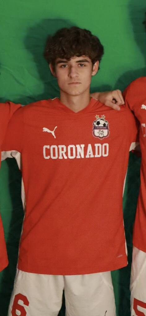 Coronado's Dalton Meusy is a member of the Nevada Preps All-Southern Nevada boys soccer team.
