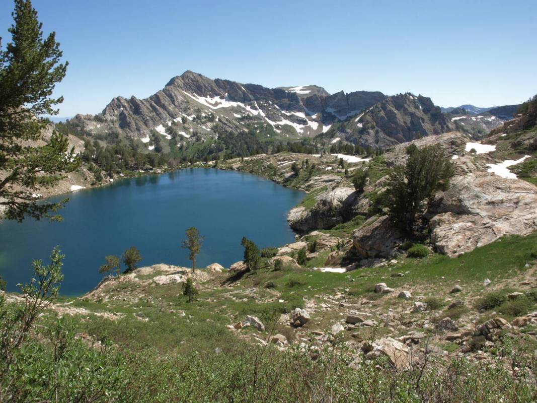 Liberty Lake is seen along the Ruby Crest Trail in the Ruby Mountains on Aug. 9, 2011. (James M ...