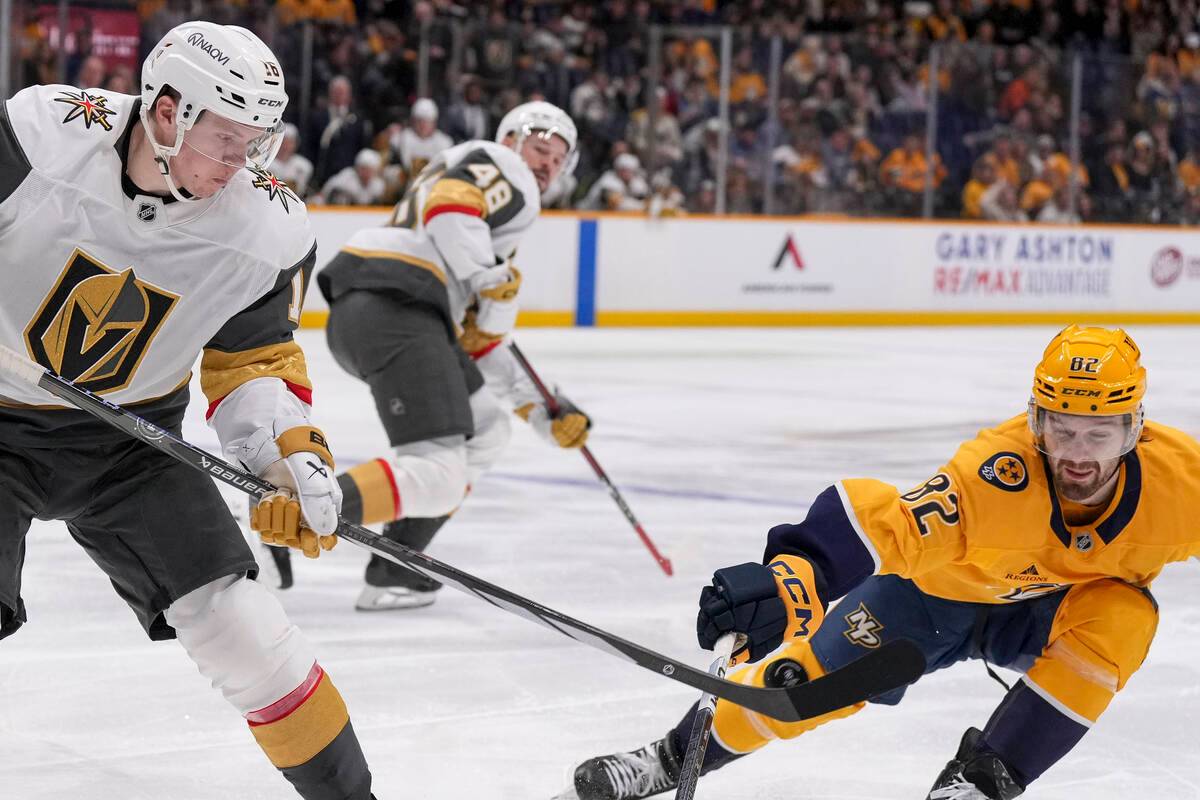 Golden Knights lose to Nashville Predators despite Pavel Dorofeyev hat ...