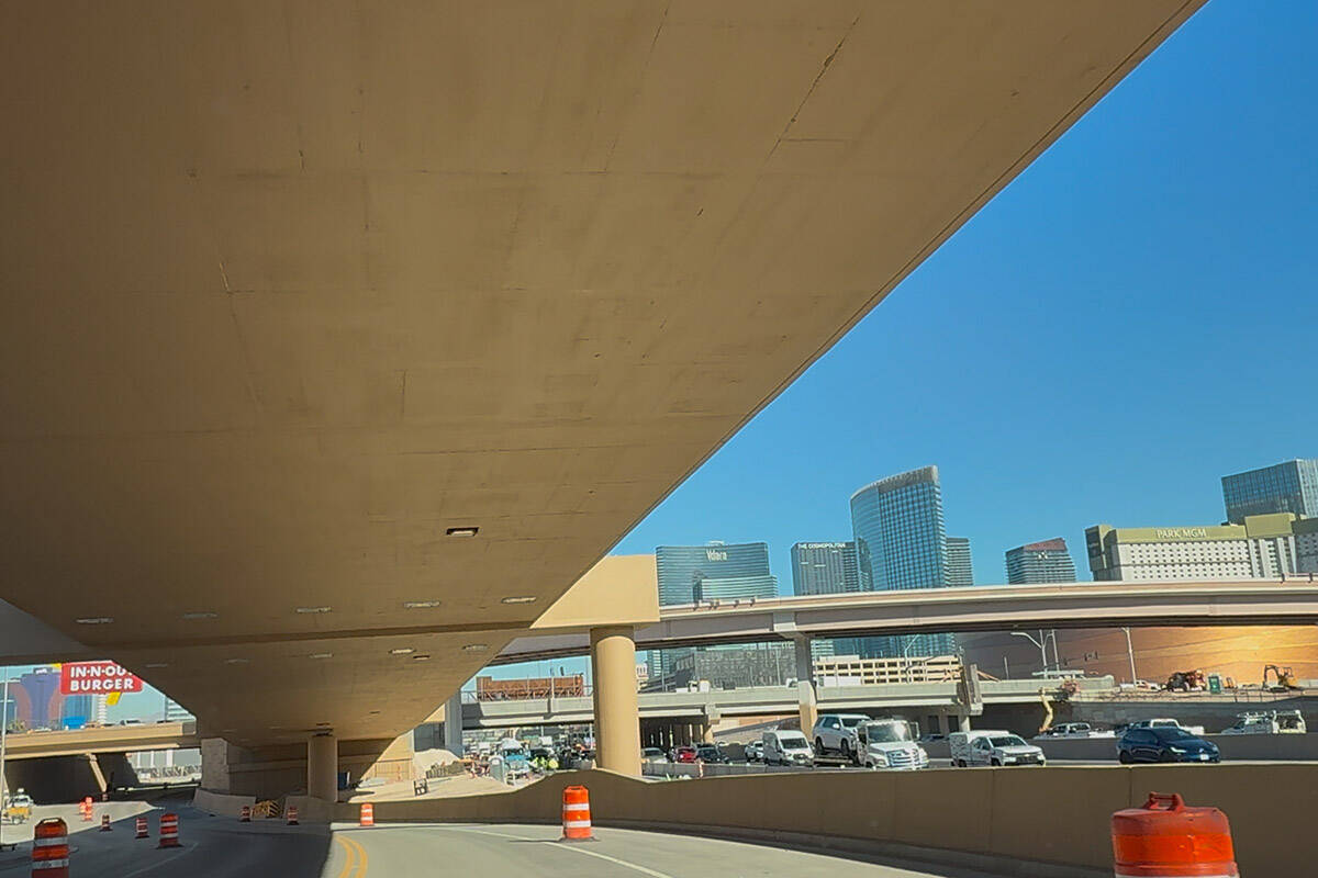 A view from Joey Bishop Drive which opened to traffic Friday, Jan. 17, 2025, as part of the $38 ...