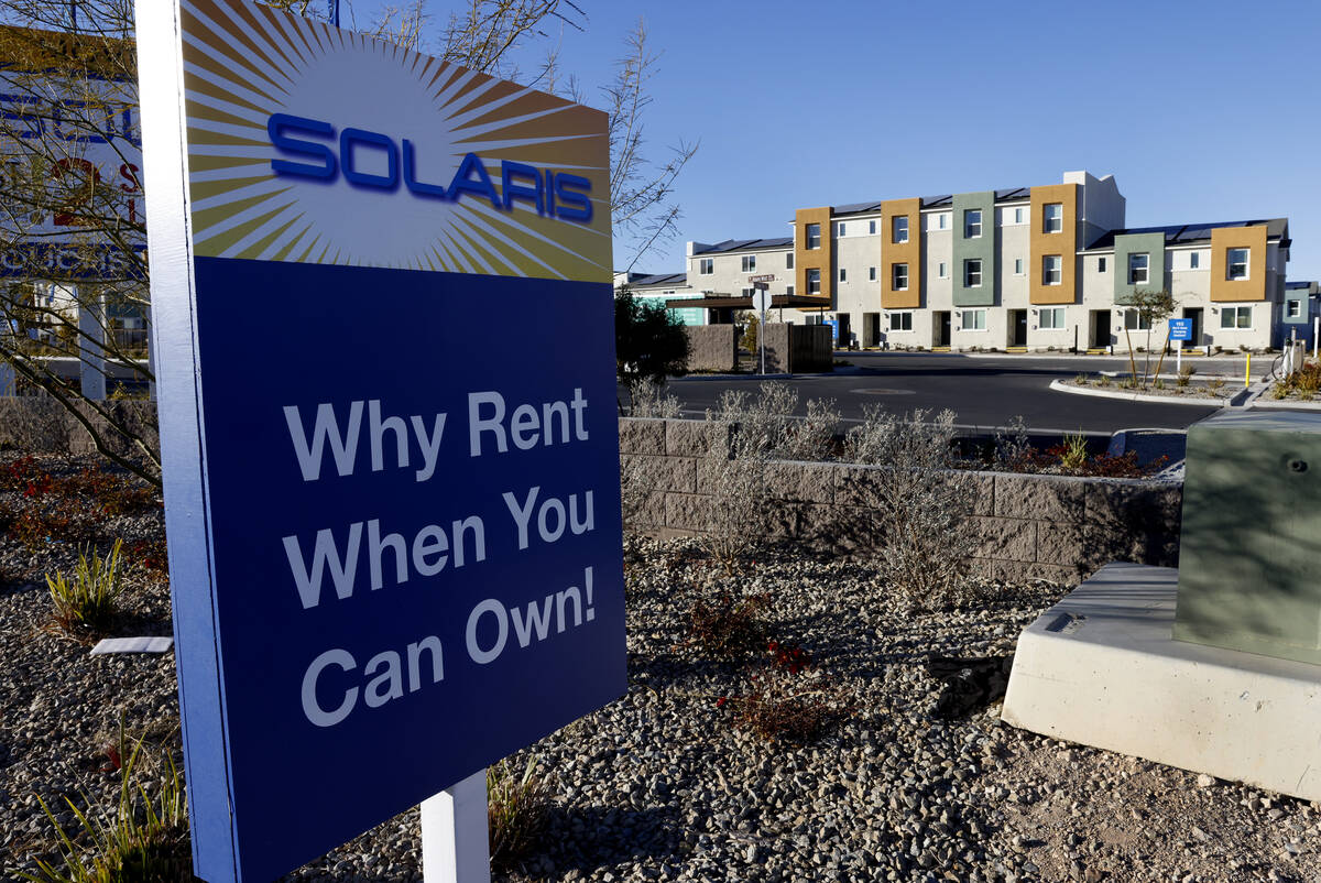The new Solaris community under construction by Touchstone Living is seen at 9180 W. Russell Rd ...