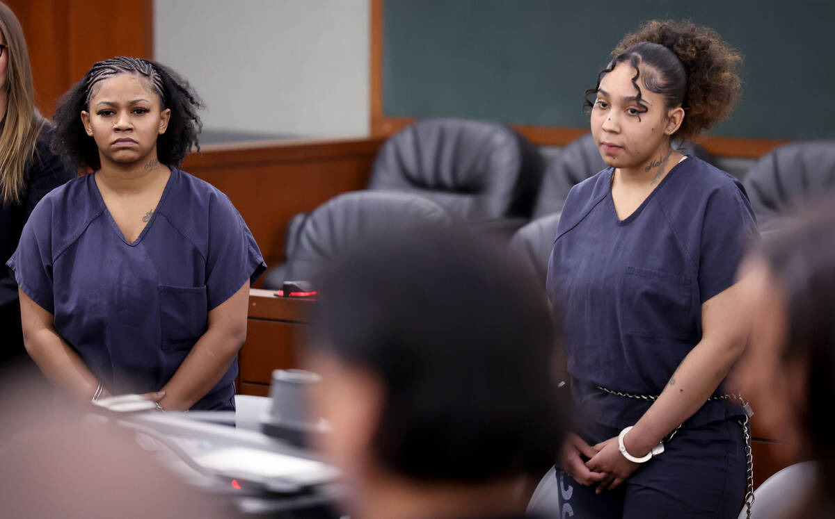 Erika Covington, left, and Arionna Taylor, who were charged with murder and robbery in the shoo ...