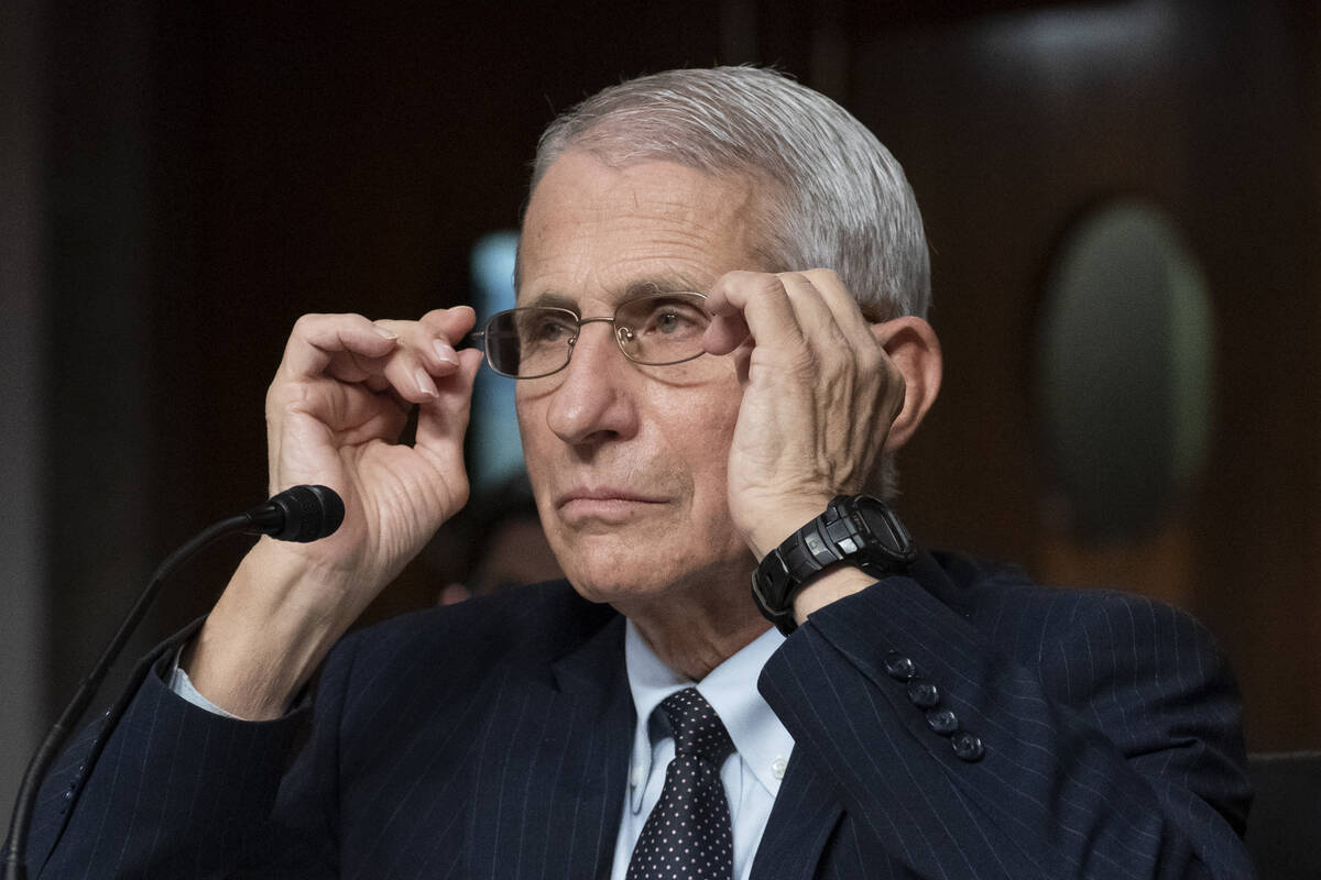 FILE - Dr. Anthony Fauci, director of the National Institute of Allergy and Infectious Diseases ...