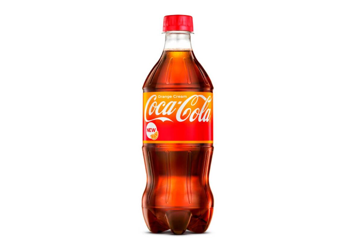 This undated photo shows Coca-Cola Orange Cream. (Coca-Cola via AP)