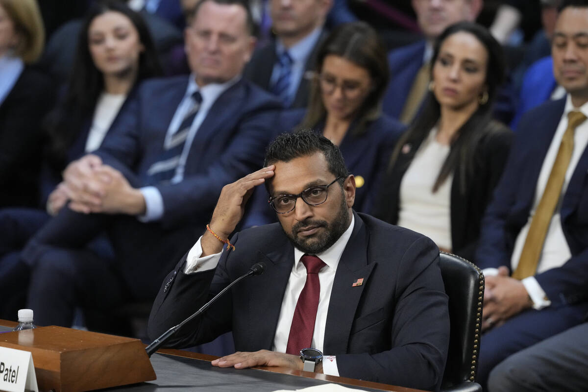 Kash Patel, President Donald Trump's choice to be director of the FBI, appears before the Senat ...