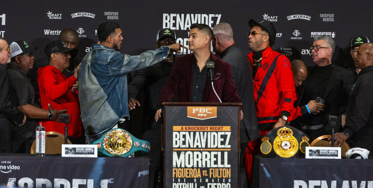 Interim WBC light heavyweight champion David “El Monstro” Benavídez and WBA light heavywei ...