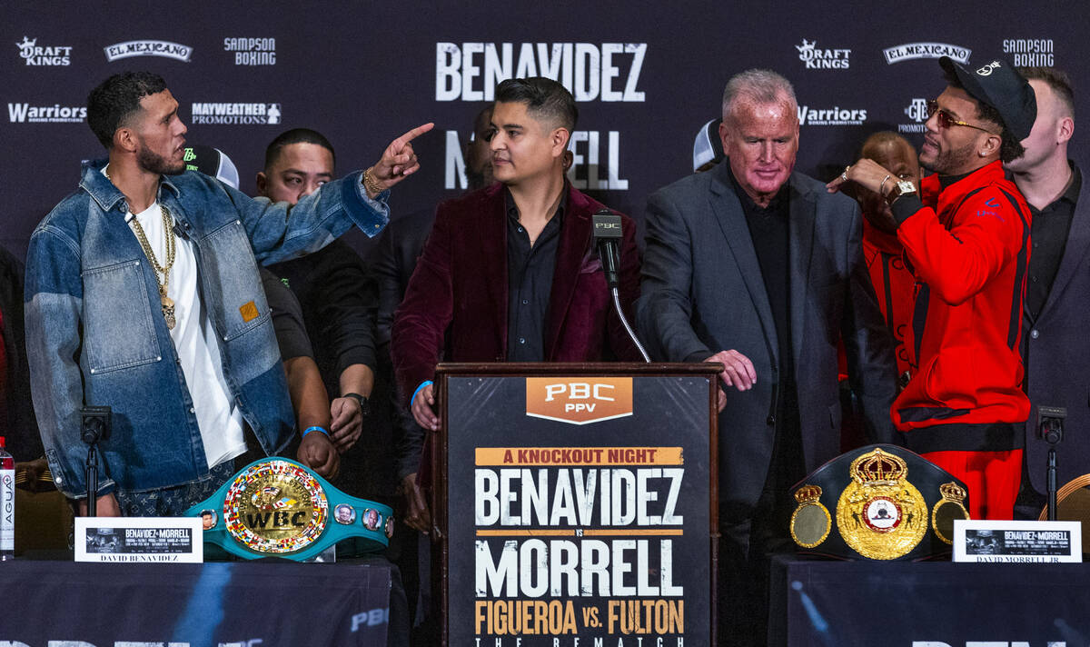 Interim WBC light heavyweight champion David “El Monstro” Benavídez and WBA light heavywei ...