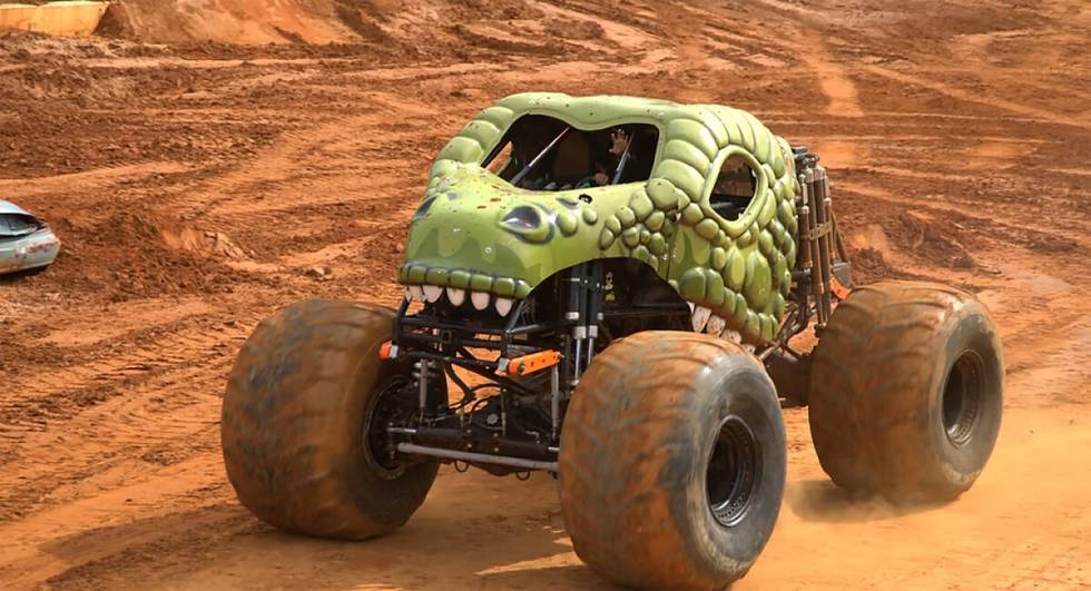 Roar’N Rex makes its Vegas debut as part of the “2X Monster Trucks Live Tour&#x20 ...