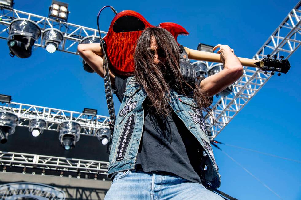 Dario Lorina performs Saturday with his band Dark Chapel at Count's Vamp'd. (Photo by Amy Harri ...