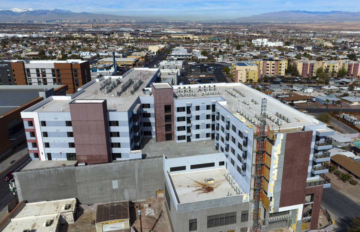 The Watermark, a mixed-use project in downtown Henderson, is seen, on Wednesday, Feb. 19, 2025. ...