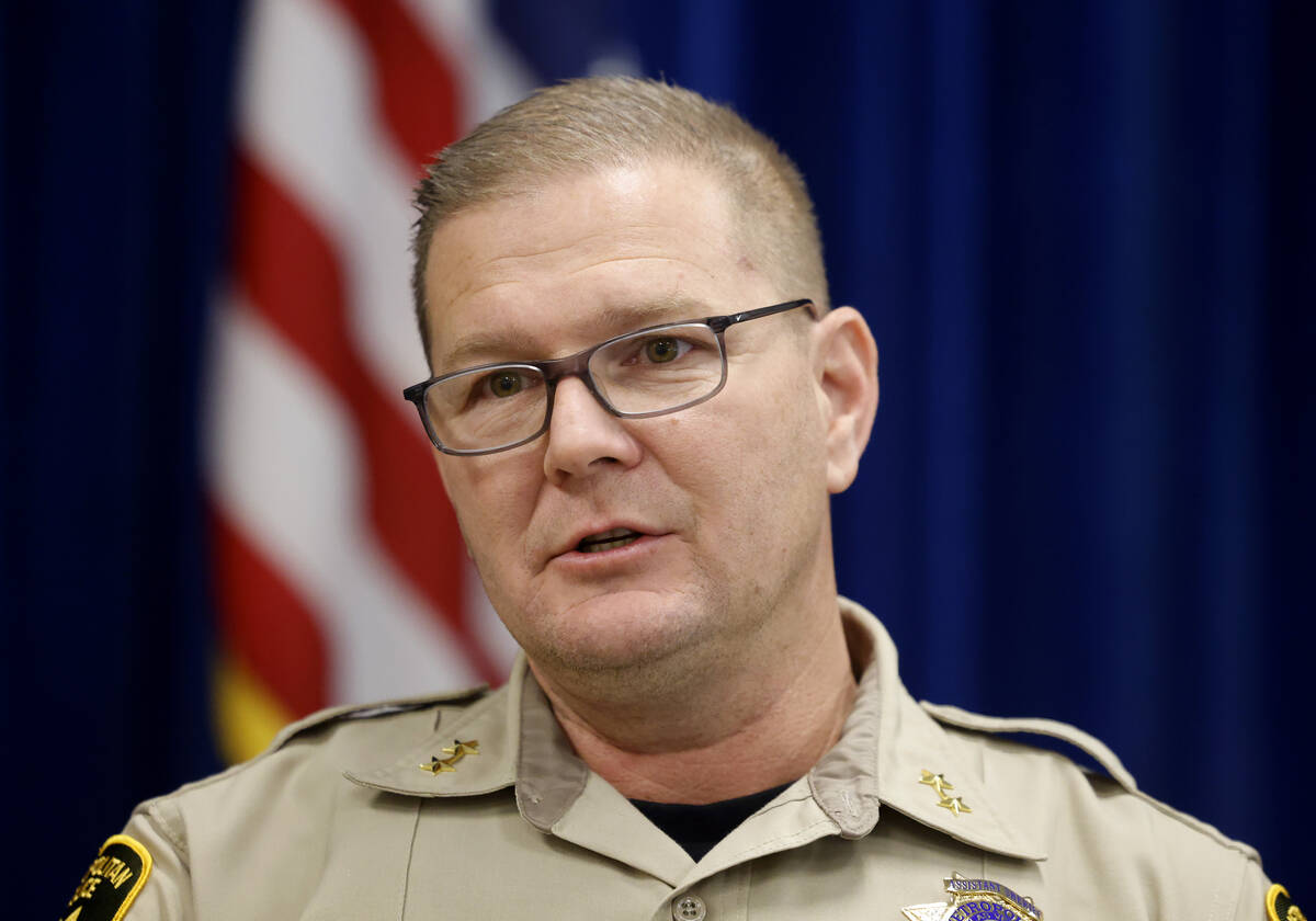 Assistant Sheriff Fred Haas speaks during an interview with the Review-Journal, on Thursday, Ja ...