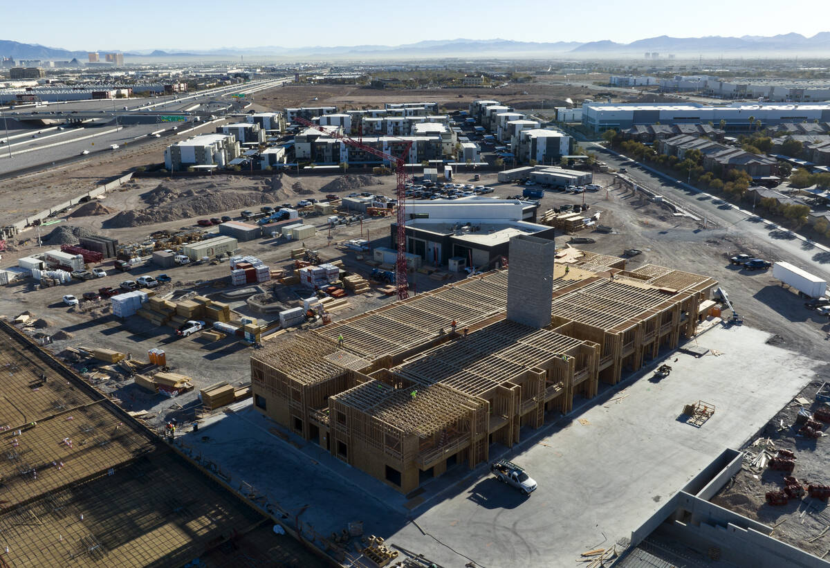 Kaktus Life, an apartment complex currently under reconstruction, is seen at 8030 W. Maule Ave. ...