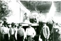 The 1905 auction site which birthed the city of Las Vegas. (City of Las Vegas archives)