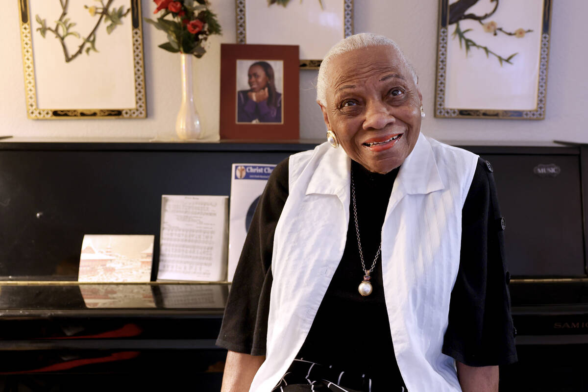 Lorell Guydon poses for a photo at her Las Vegas home Tuesday, Jan. 28, 2025. Guydon, whose gra ...
