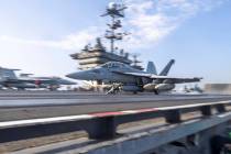 This photo provided by U.S. Africa Command, the U.S. military conducts coordinated airstrikes a ...