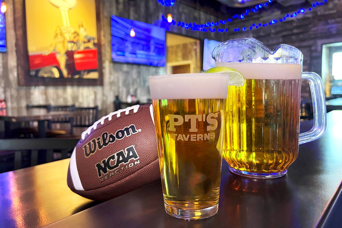 Big Game Sunday menu specials will be offered at PT's Taverns locations around the Las Vegas Va ...