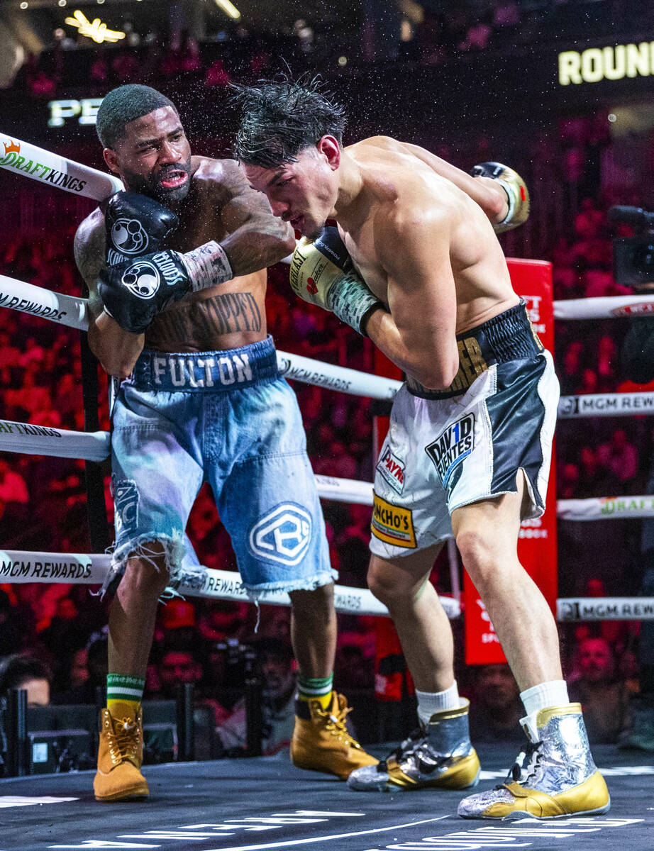 Stephen Fulton Jr. connects with the chin of Brandon “The Heartbreaker” Figueroa in round 5 ...
